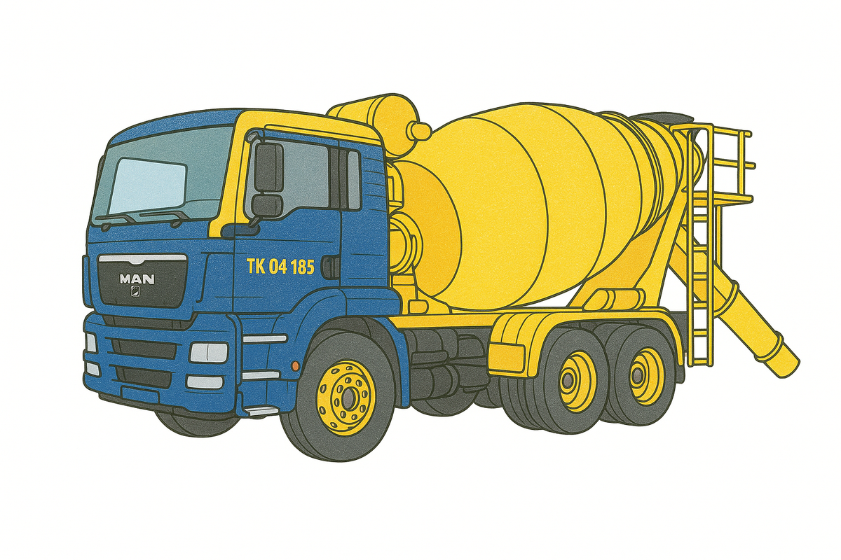 Betonmischer-LKW